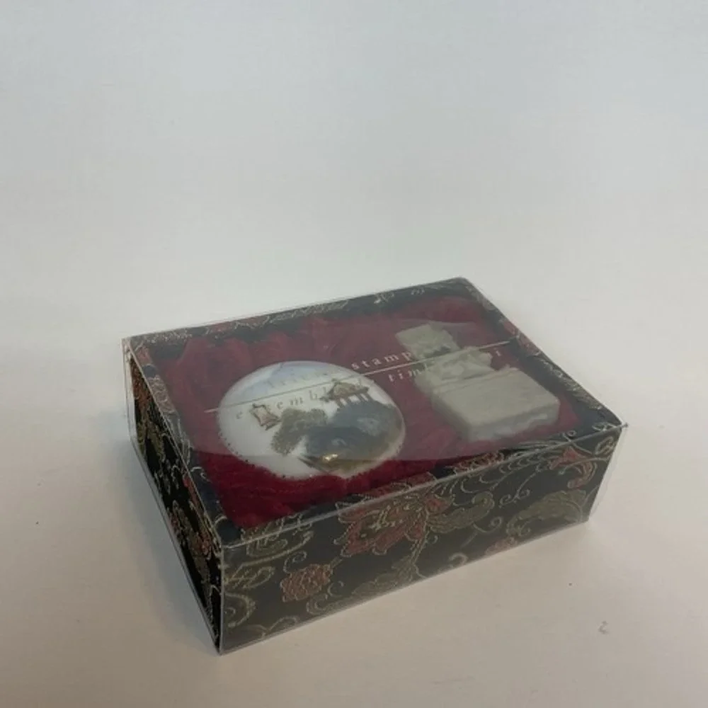 VTG  NWOT Pier One Chinese Character Friend Stamp Set Oriental Spirit 2.5